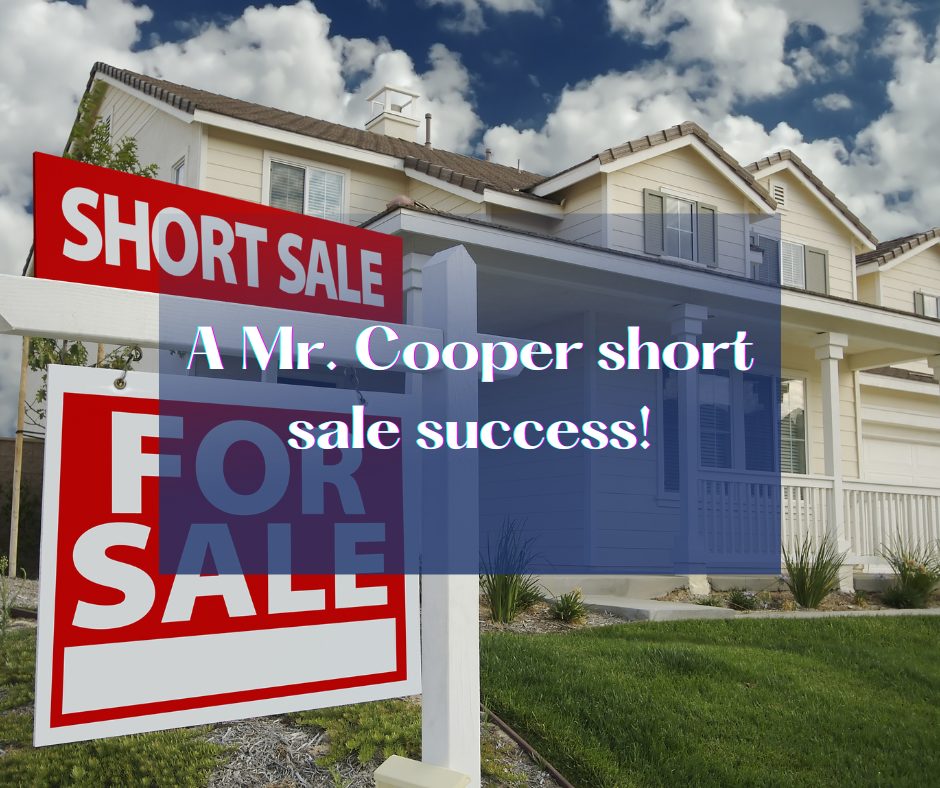 Mr Cooper short sale success Mr Cooper short sale