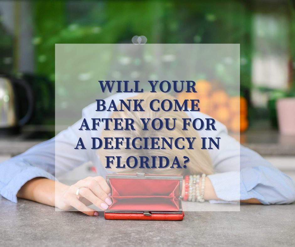 deficiency judgement Florida deficiency