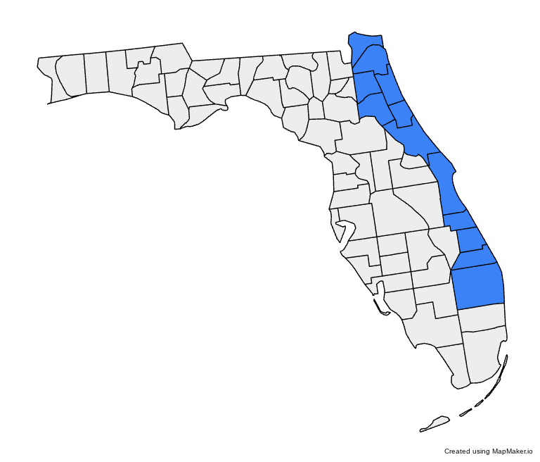 florida-counties-map FL county map
